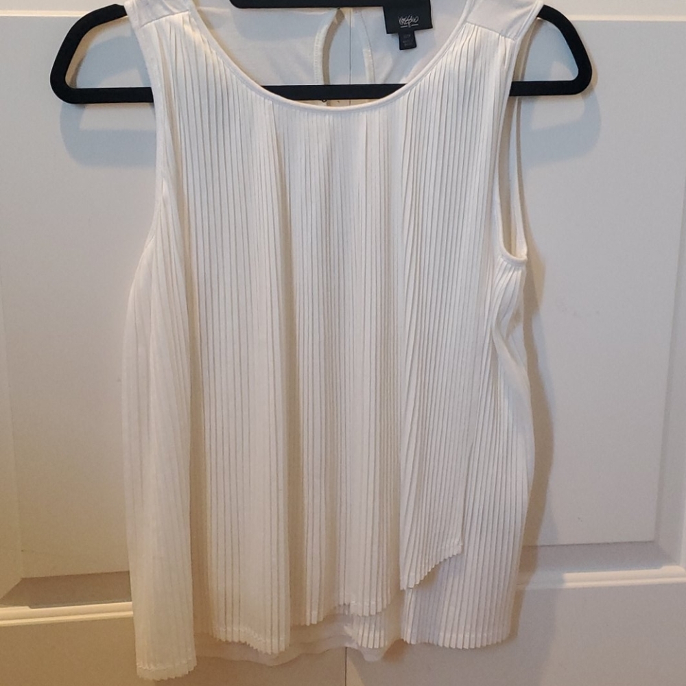 Pleated draped tank